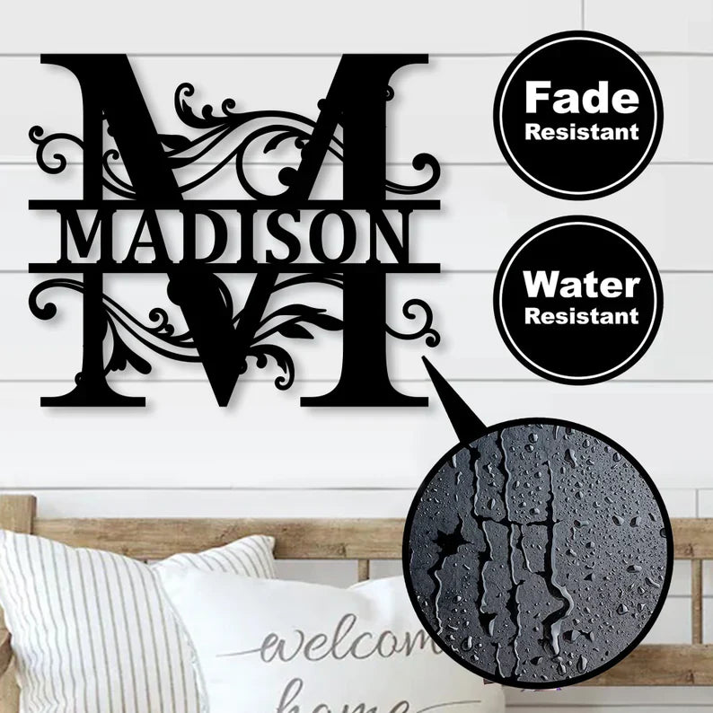 Custom Metal Wall Art - Personalized Beach Sign