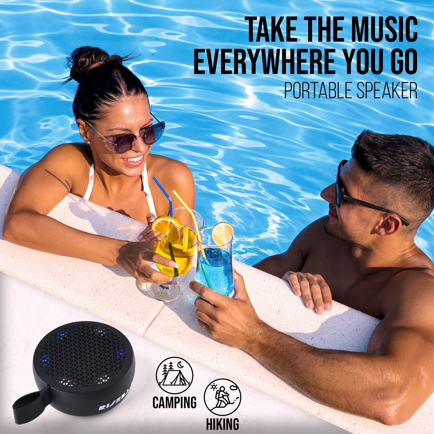 Water Resistant Bluetooth Shower Speaker-1