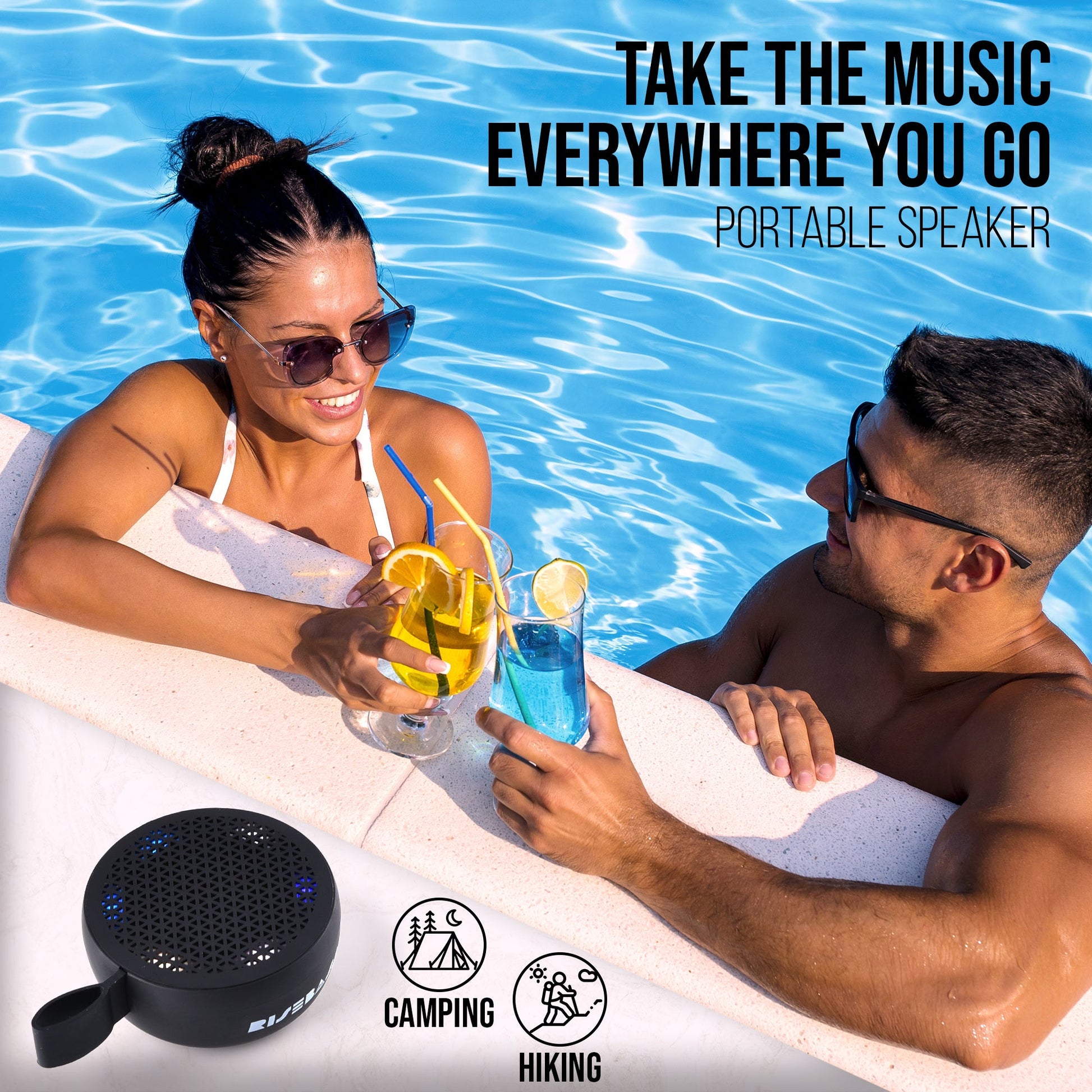 Water Resistant Bluetooth Shower Speaker-1