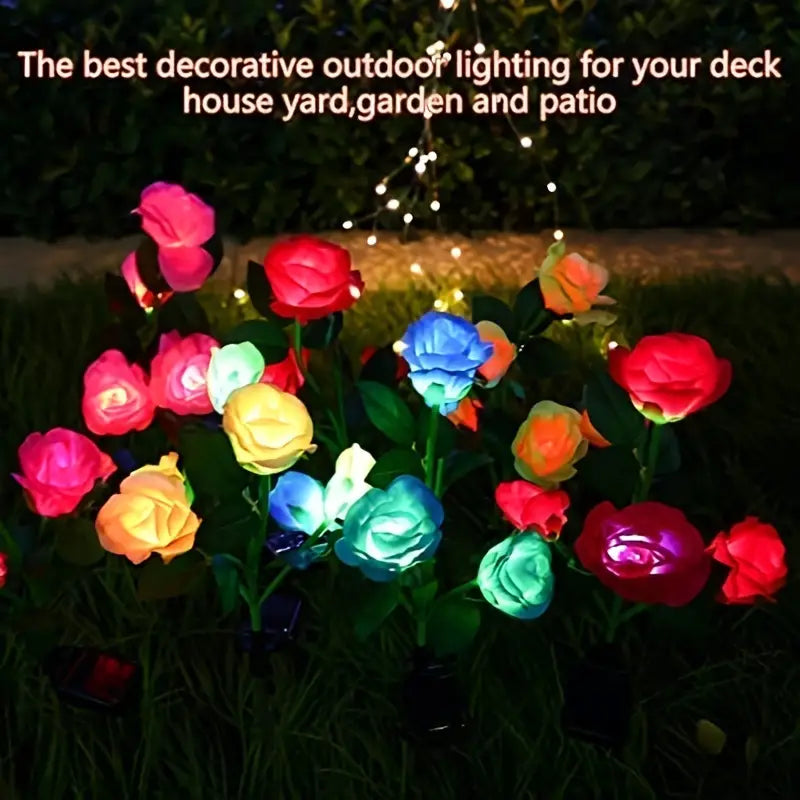 Luminous Solar Rose Lights