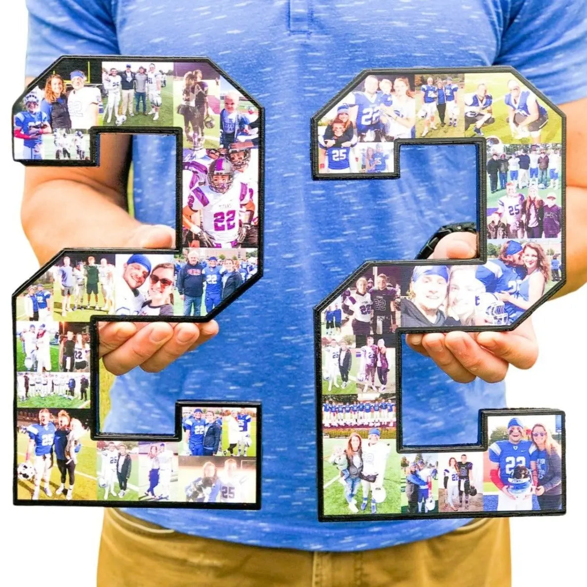 12 Inch Senior Night Number With Pictures Inside | "Happy Customer!"