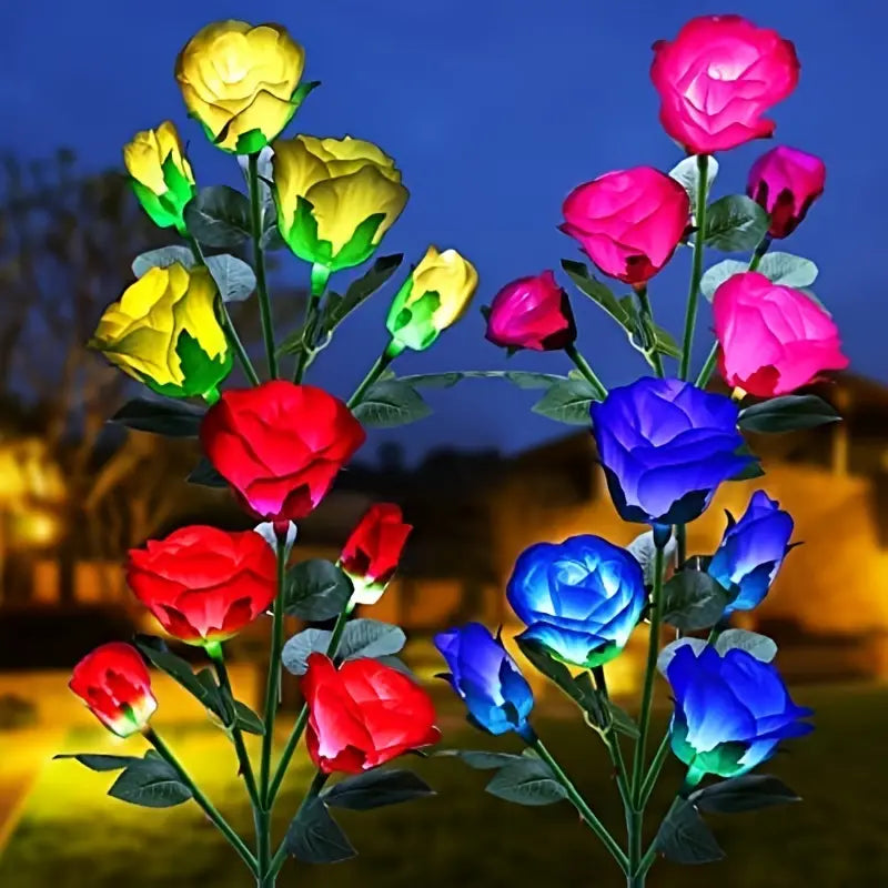 Luminous Solar Rose Lights