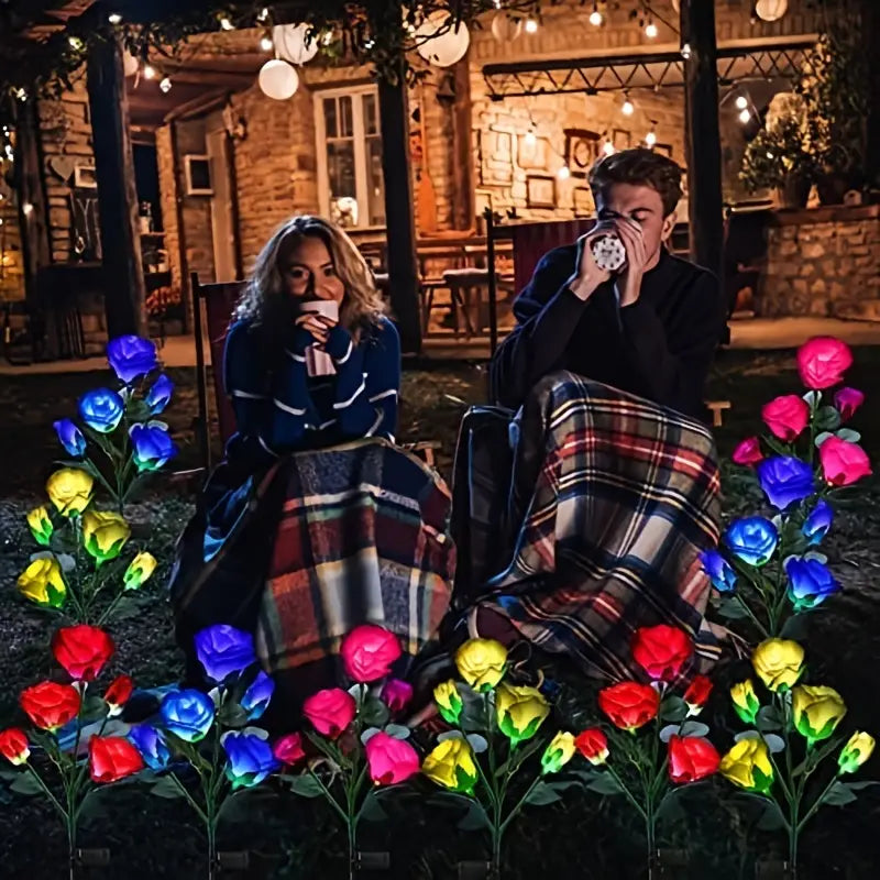 Luminous Solar Rose Lights