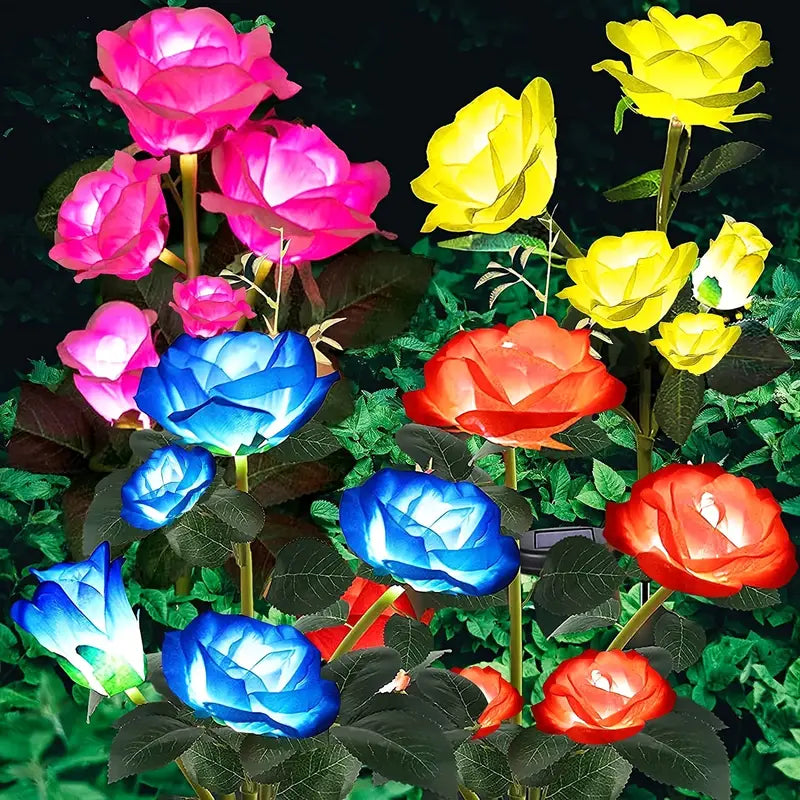 Luminous Solar Rose Lights