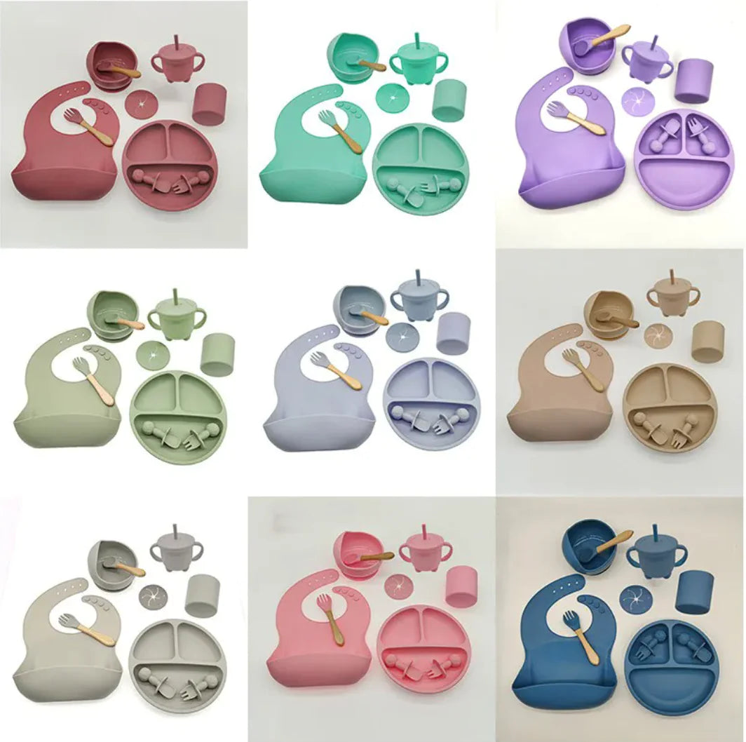 Silicone Baby Self-Feeding Set