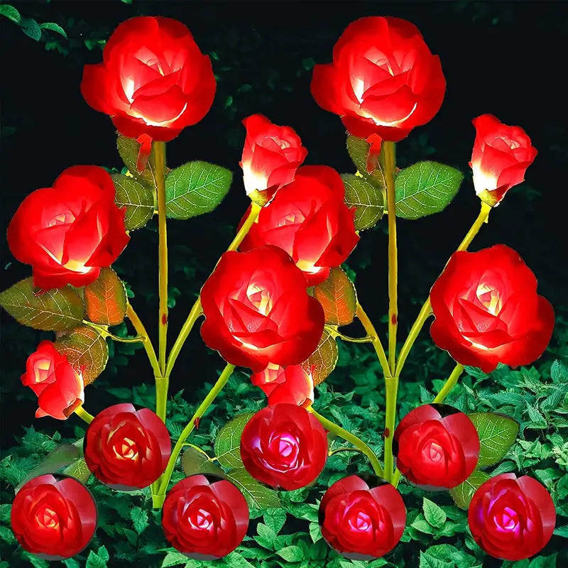 Luminous Solar Rose Lights