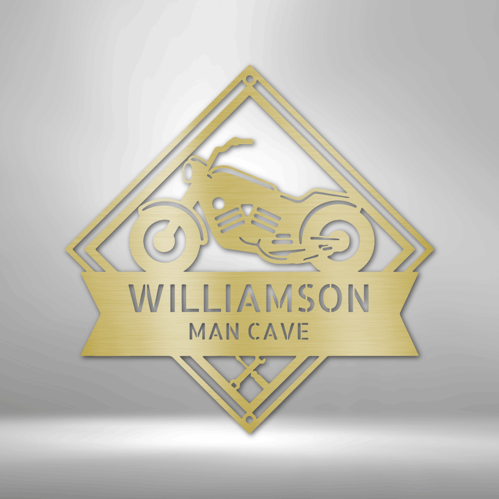 Custom Metal Wall Art - Personalized Biker Sign