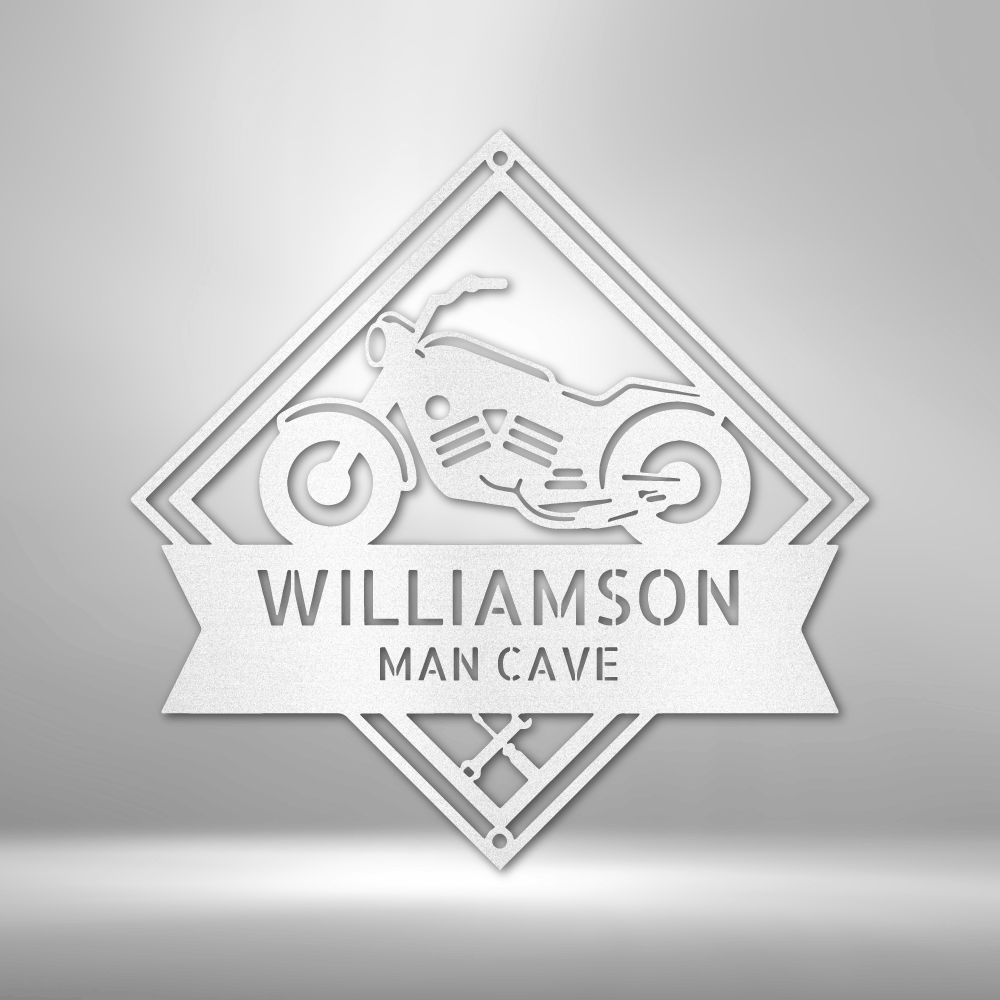 Custom Metal Wall Art - Personalized Biker Sign