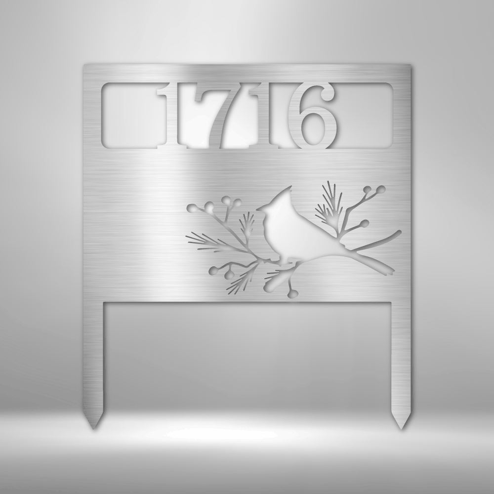Custom Metal Yard Art - Personalized Garden Address Sign
