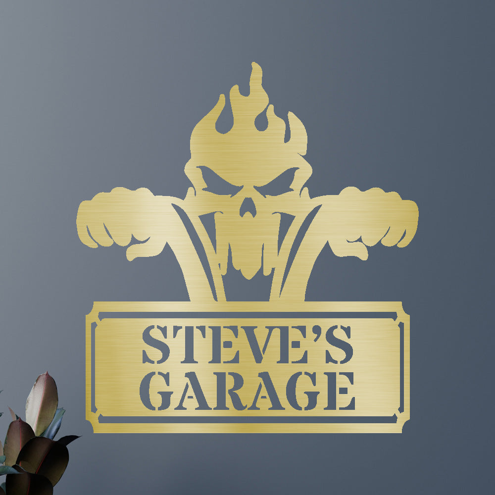 Custom Metal Wall Art - Personalized Dad's Motorcycle Sign