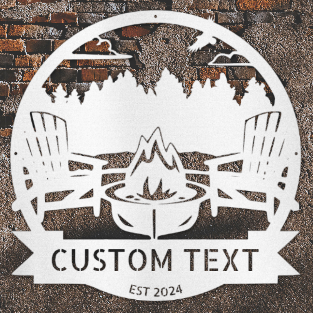 Custom Metal Wall Art - Personalized Lake House Sign