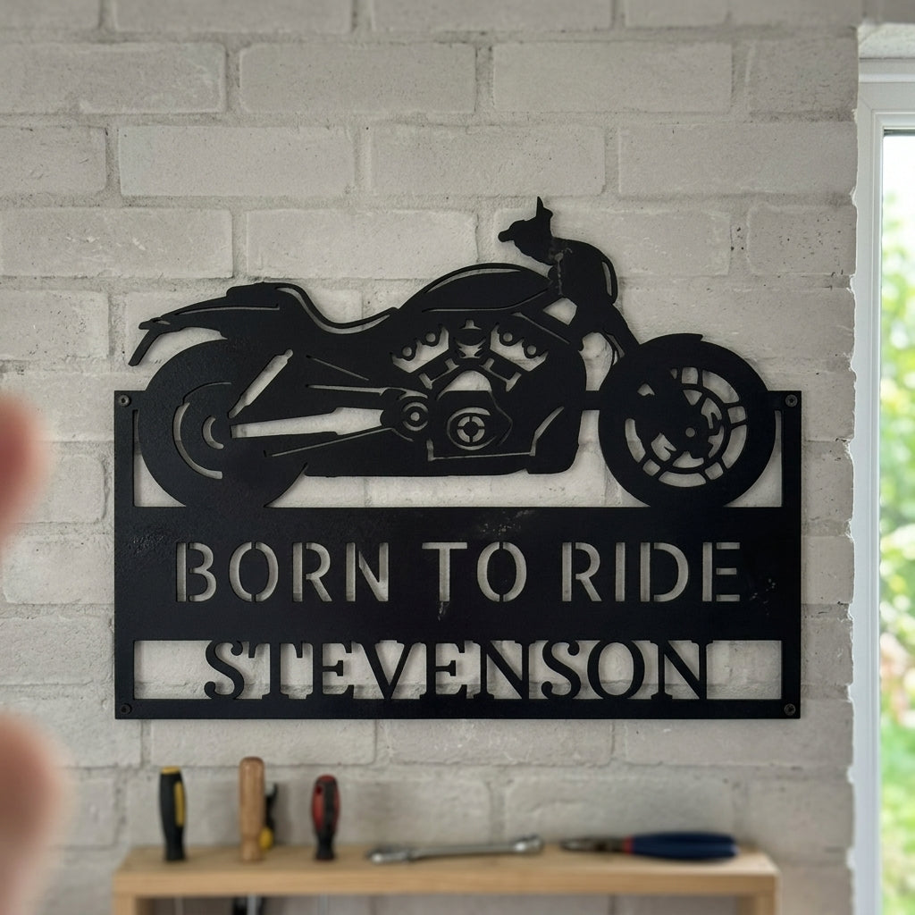 Motorcycle Decor - Custom Metal Sign