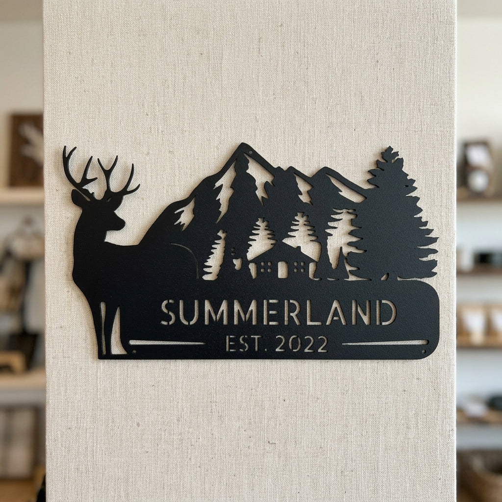Custom Metal Wall Art - Personalized Farmhouse Sign