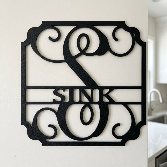 Custom Metal Wall Art - Personalized Established Family Sign