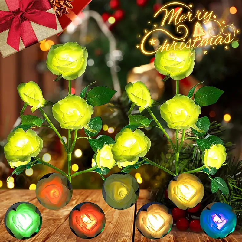 Luminous Solar Rose Lights