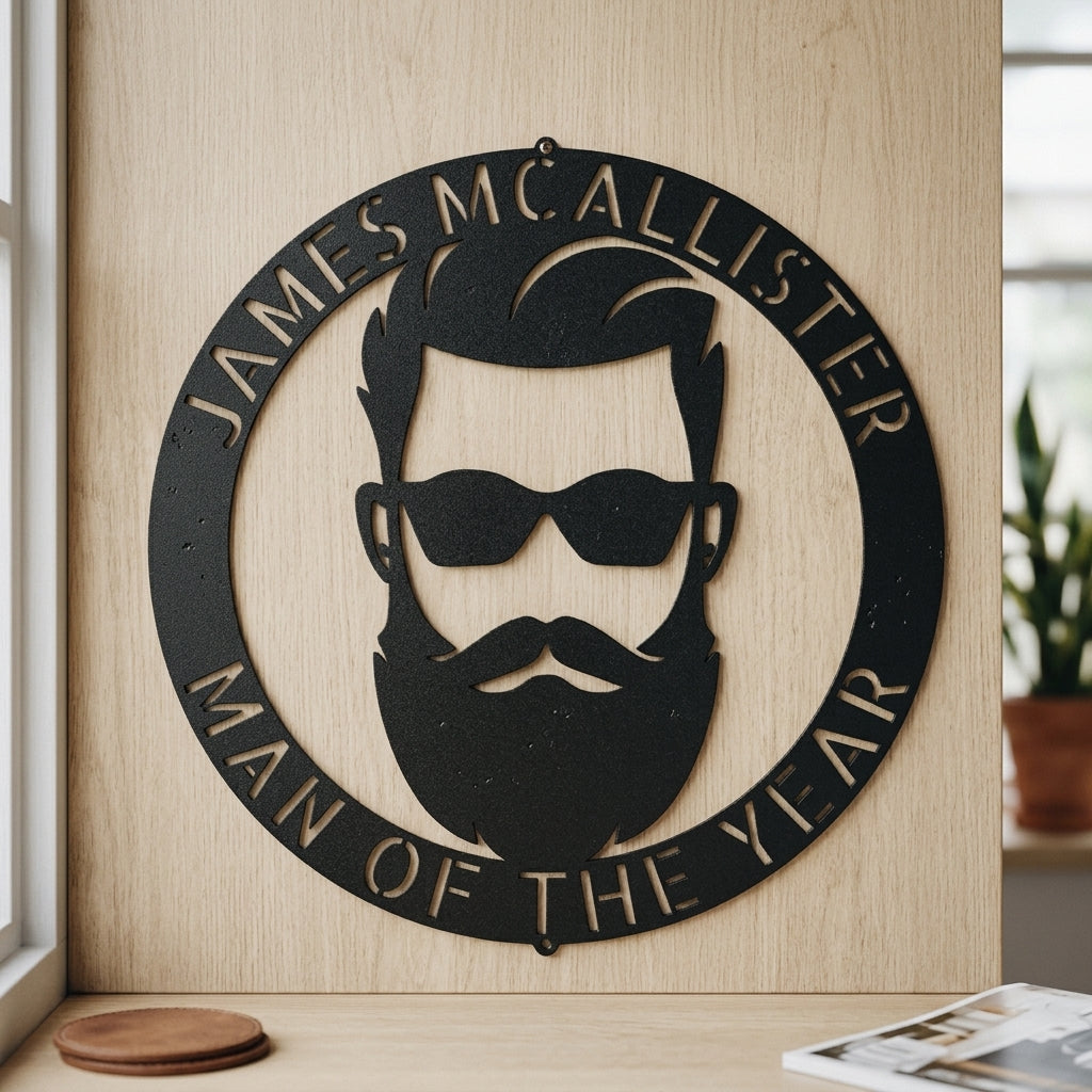 Custom Metal Wall Art - Personalized Man Cave Sign