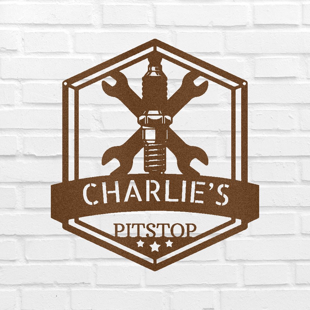 Custom Metal Wall Art - Personalized Garage Sign