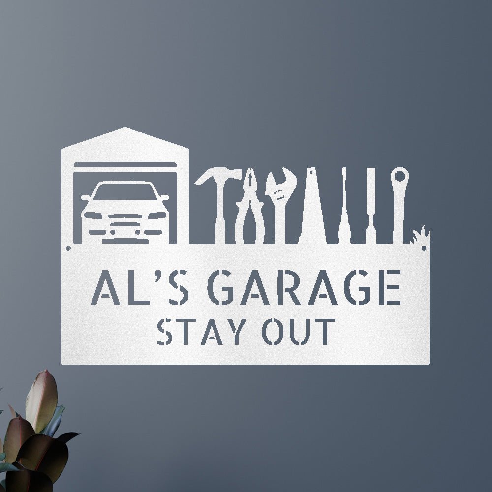 Custom Metal Wall Art - Personalized Garage Sign