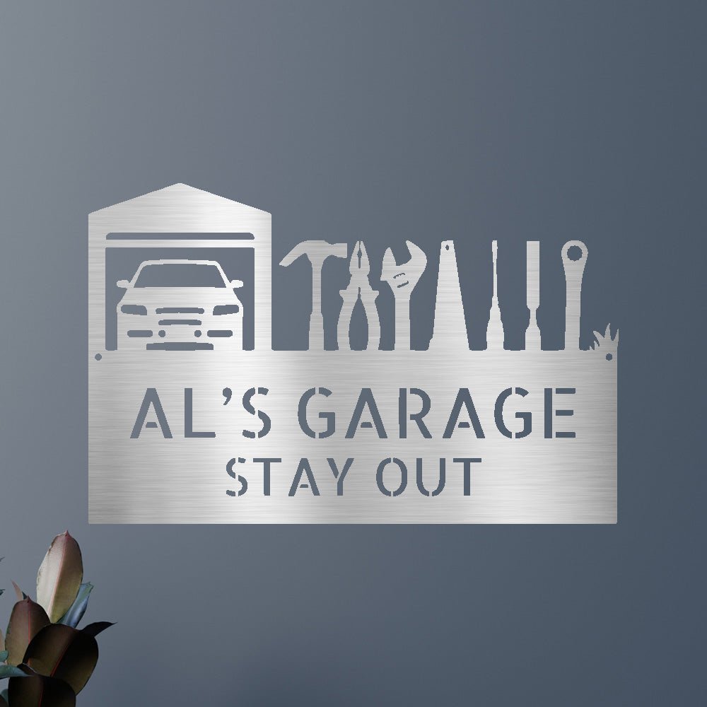 Custom Metal Wall Art - Personalized Garage Sign