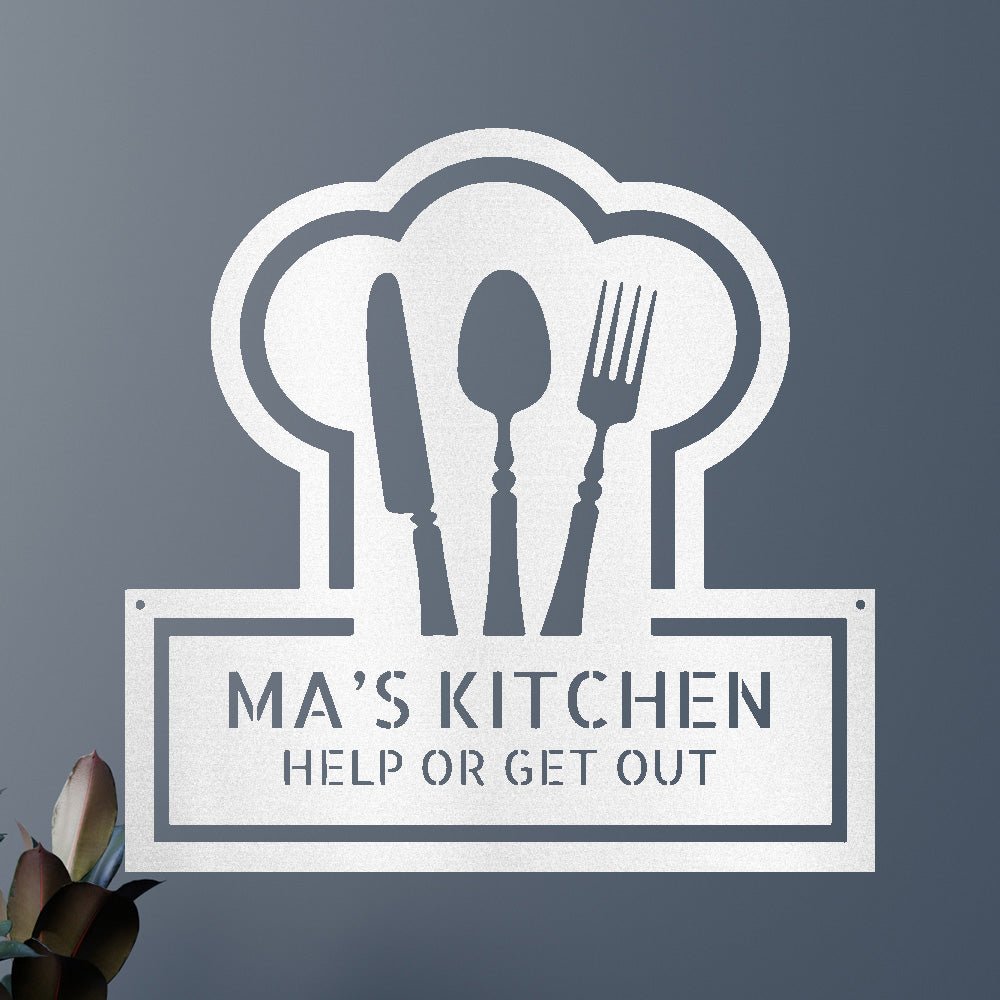 Custom Metal Wall Art - Personalized Kitchen Sign