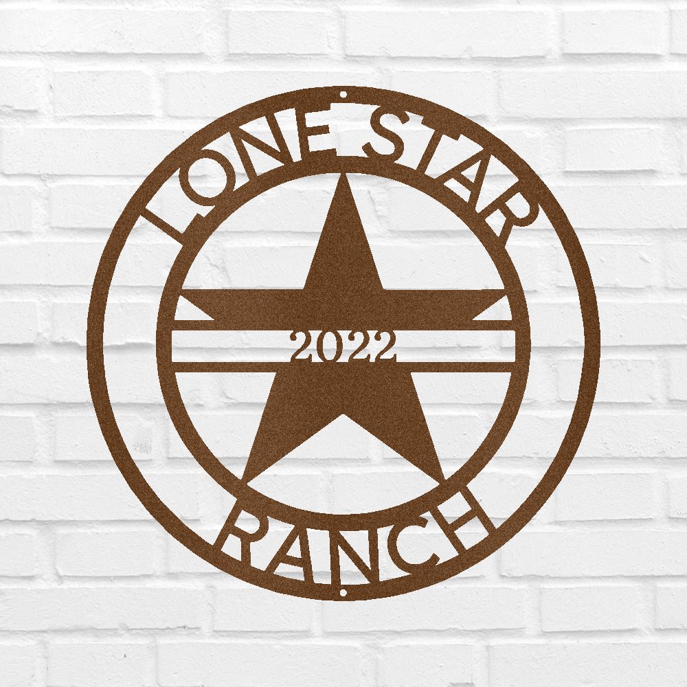 Custom Metal Wall Art - Personalized Star Sign