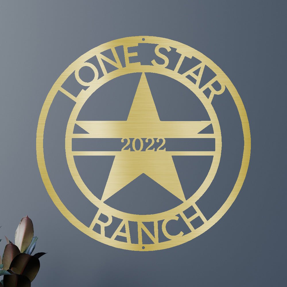 Custom Metal Wall Art - Personalized Star Sign