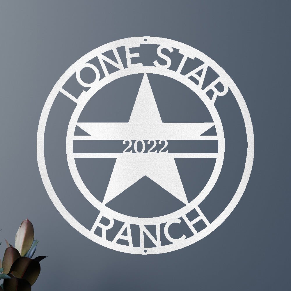 Custom Metal Wall Art - Personalized Star Sign