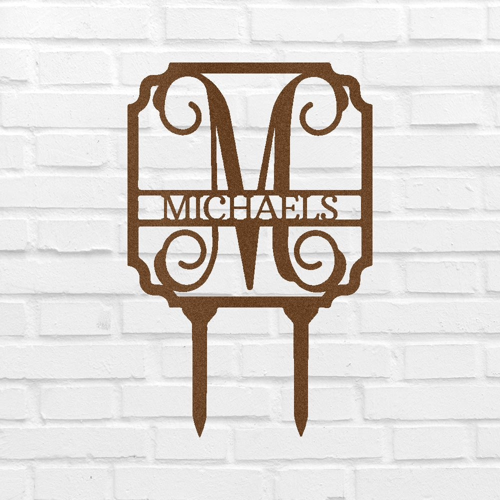 Custom Metal Yard Art - Personalized Garden Stake