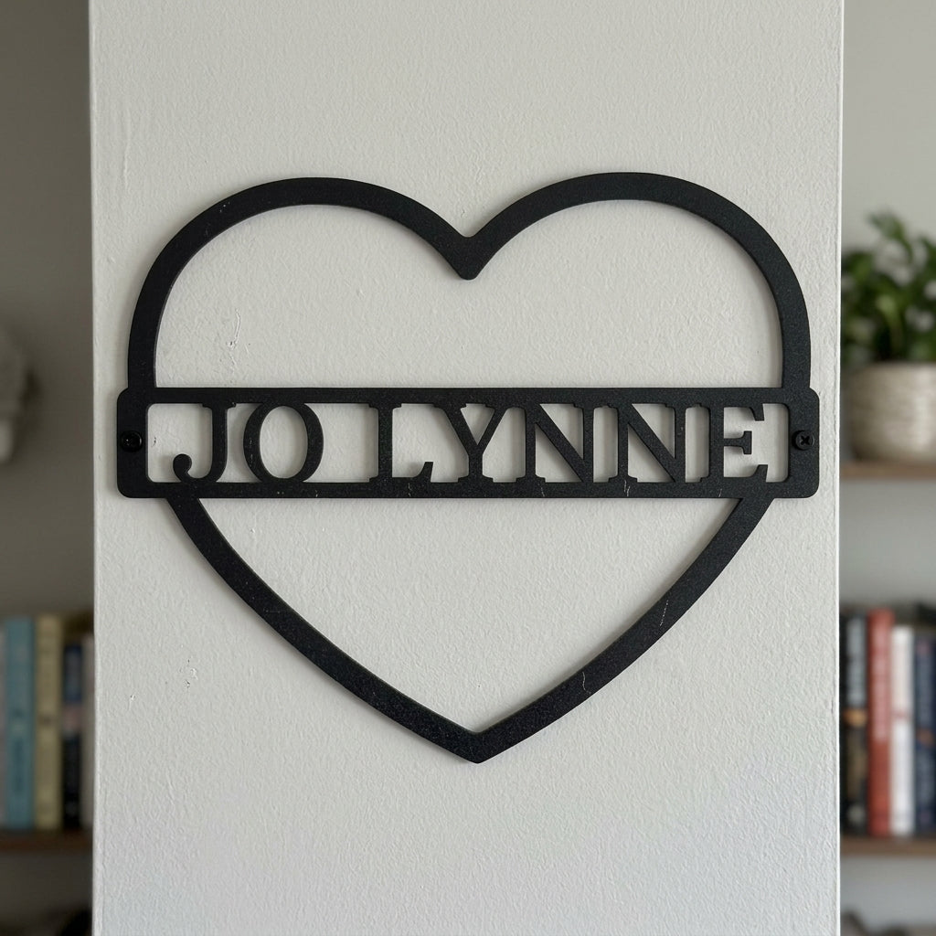 Custom Metal Wall Art - Personalized Mom Name Sign