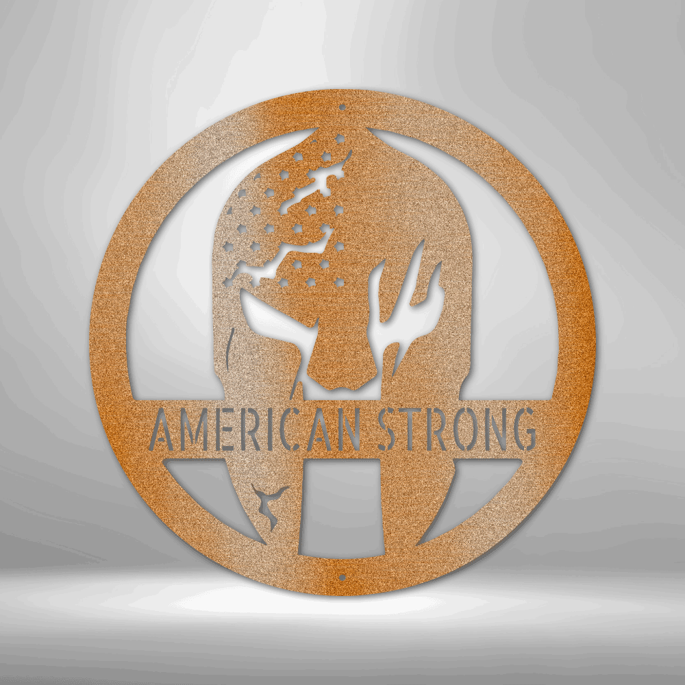 Custom Metal Wall Art - Personalized Home Gym Spartan Sign