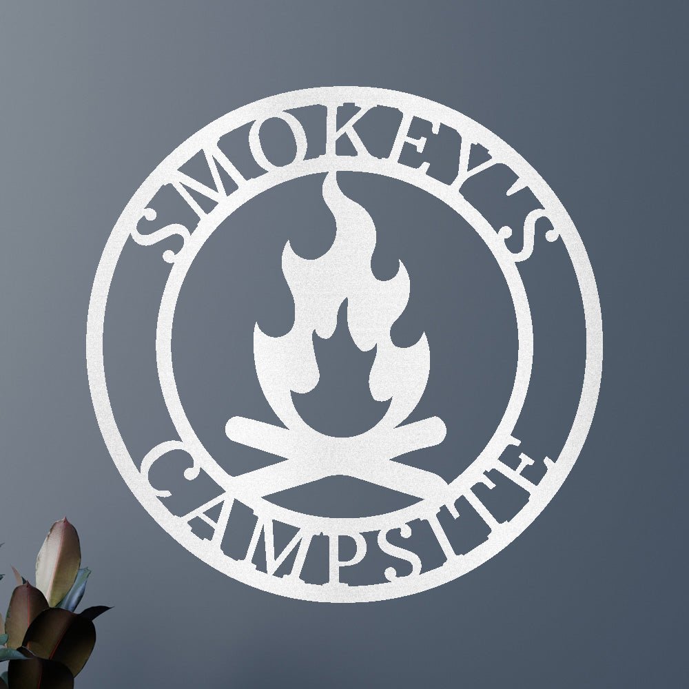 Custom Metal Wall Art - Personalized Fire Pit Sign