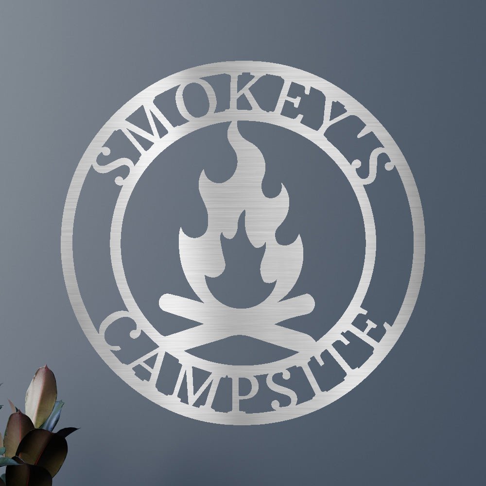 Custom Metal Wall Art - Personalized Fire Pit Sign