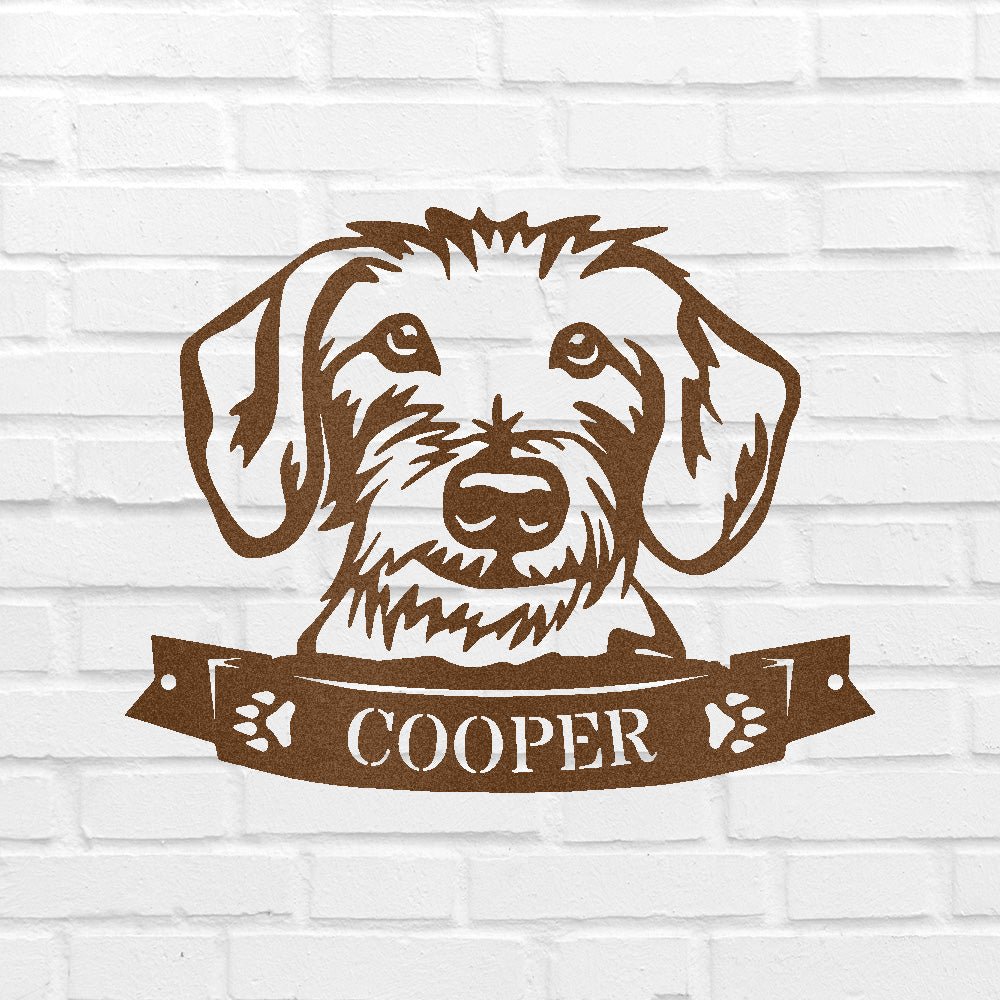 Custom Metal Wall Art - Personalized Dachshund Sign