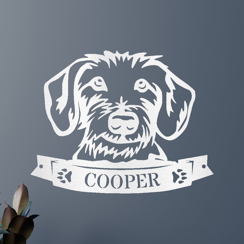 Custom Metal Wall Art - Personalized Dachshund Sign