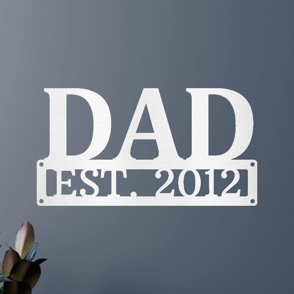 Custom Metal Wall Art - Personalized Dad's Workshop Plaque