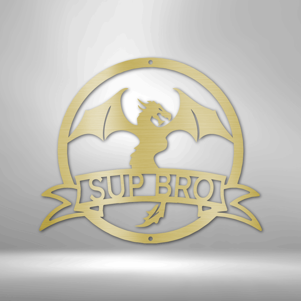 Custom Metal Wall Art - Personalized Dragon Name Sign