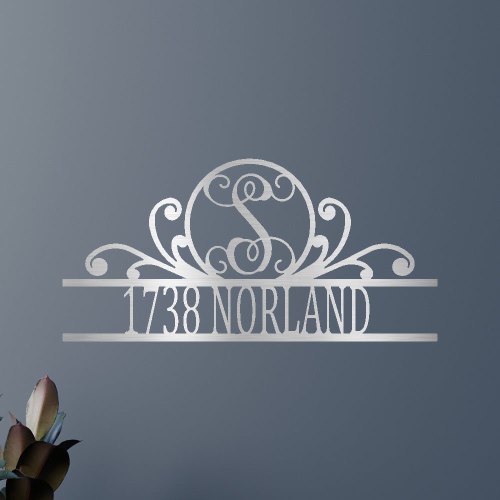 Custom Metal Wall Art - Personalized Family Address Sign