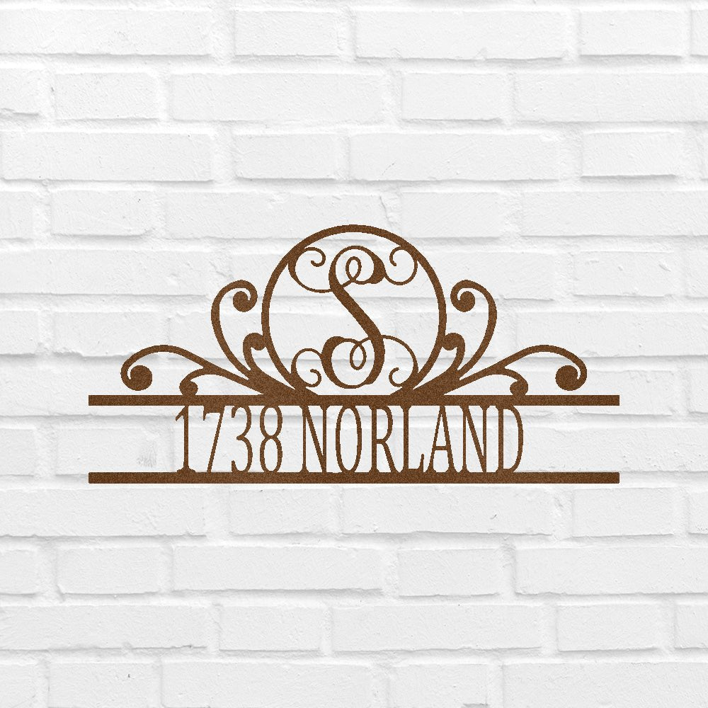 Custom Metal Wall Art - Personalized Family Address Sign