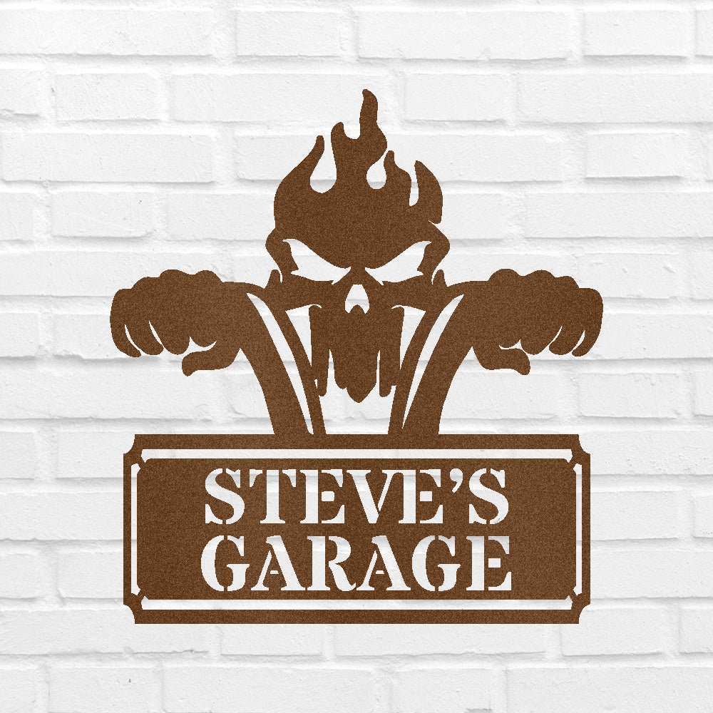 Custom Metal Wall Art - Personalized Dad's Motorcycle Sign