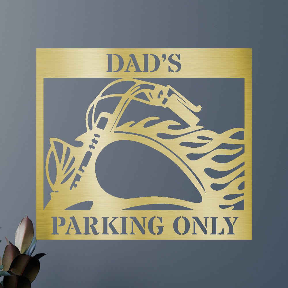 Custom Metal Wall Art - Personalized Hog Parking Name Sign
