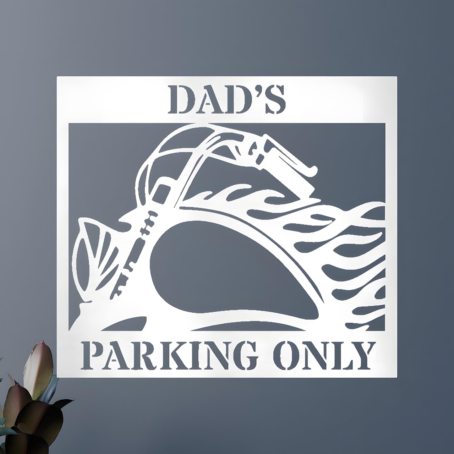 Custom Metal Wall Art - Personalized Hog Parking Name Sign