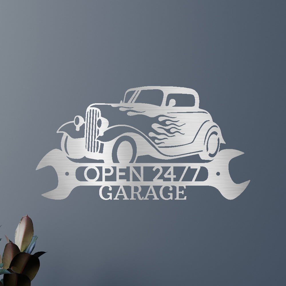 Custom Metal Wall Art - Personalized Garage Sign