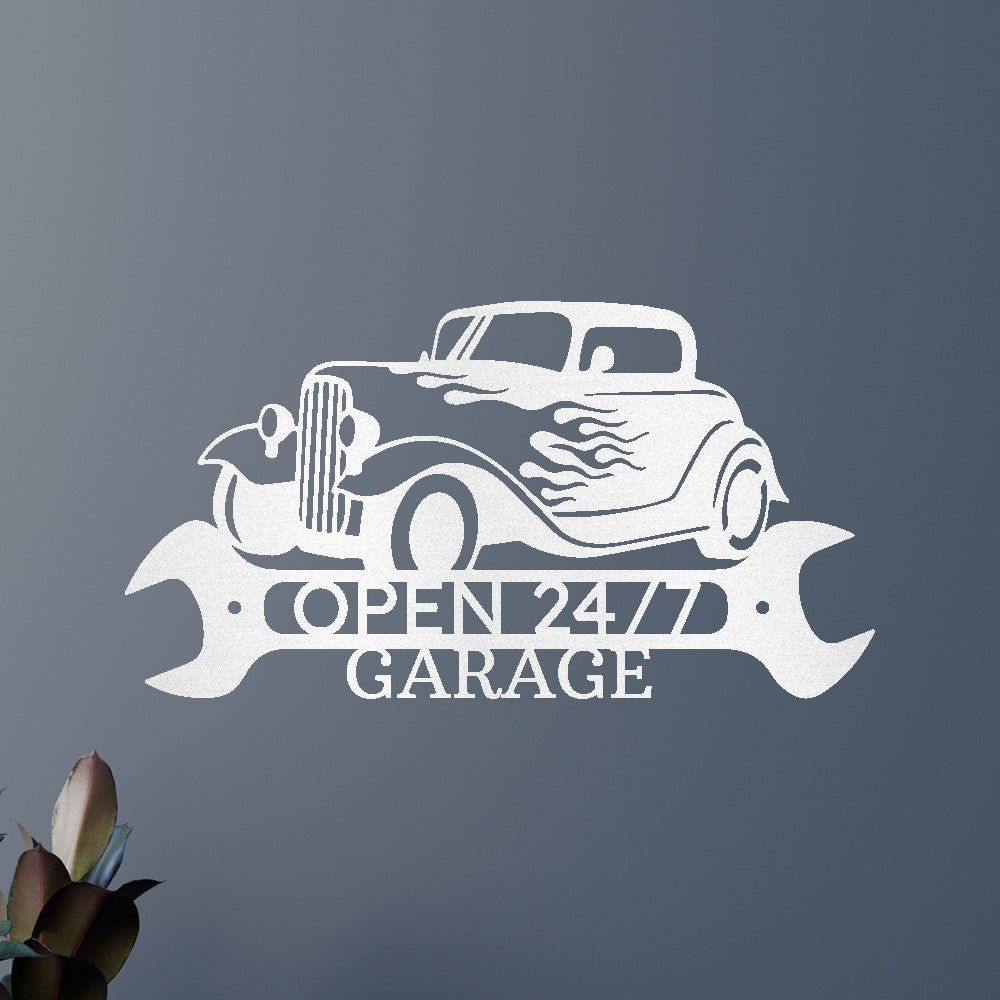 Custom Metal Wall Art - Personalized Garage Sign
