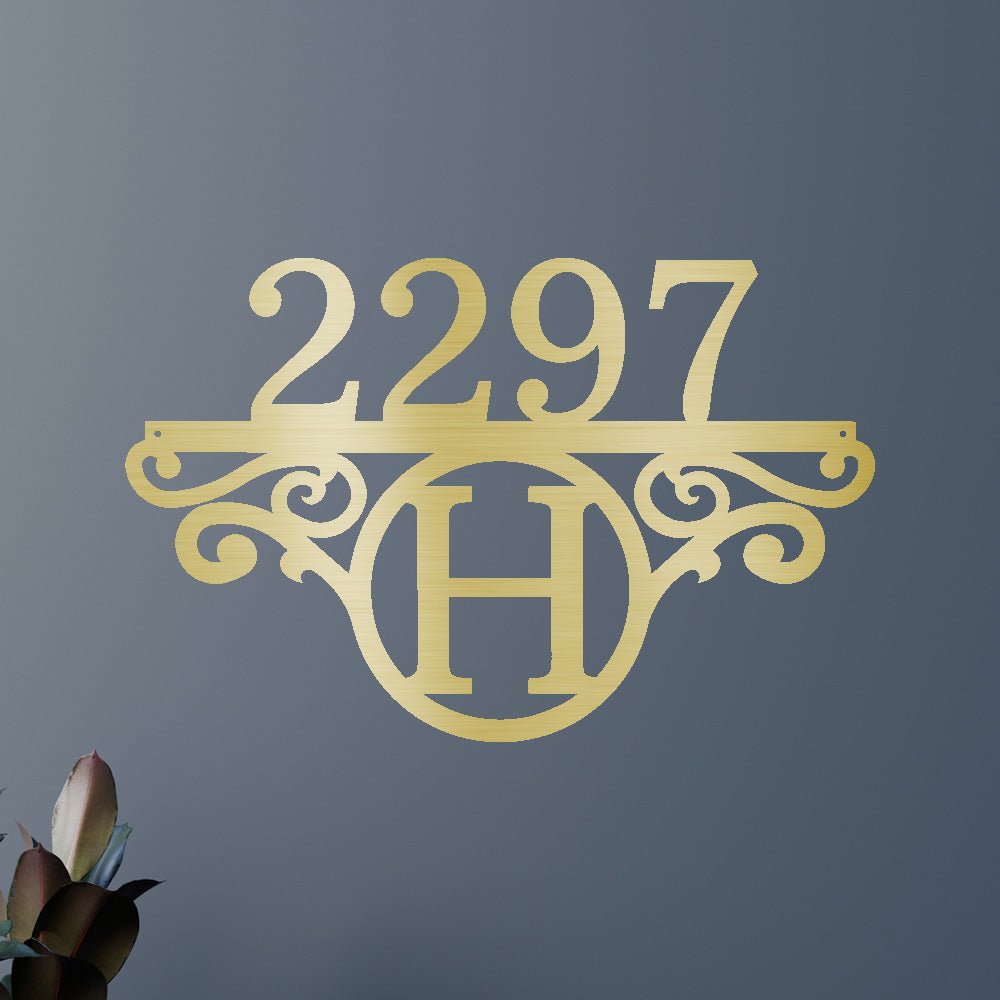 Custom Metal Wall Art - Personalized Address Sign