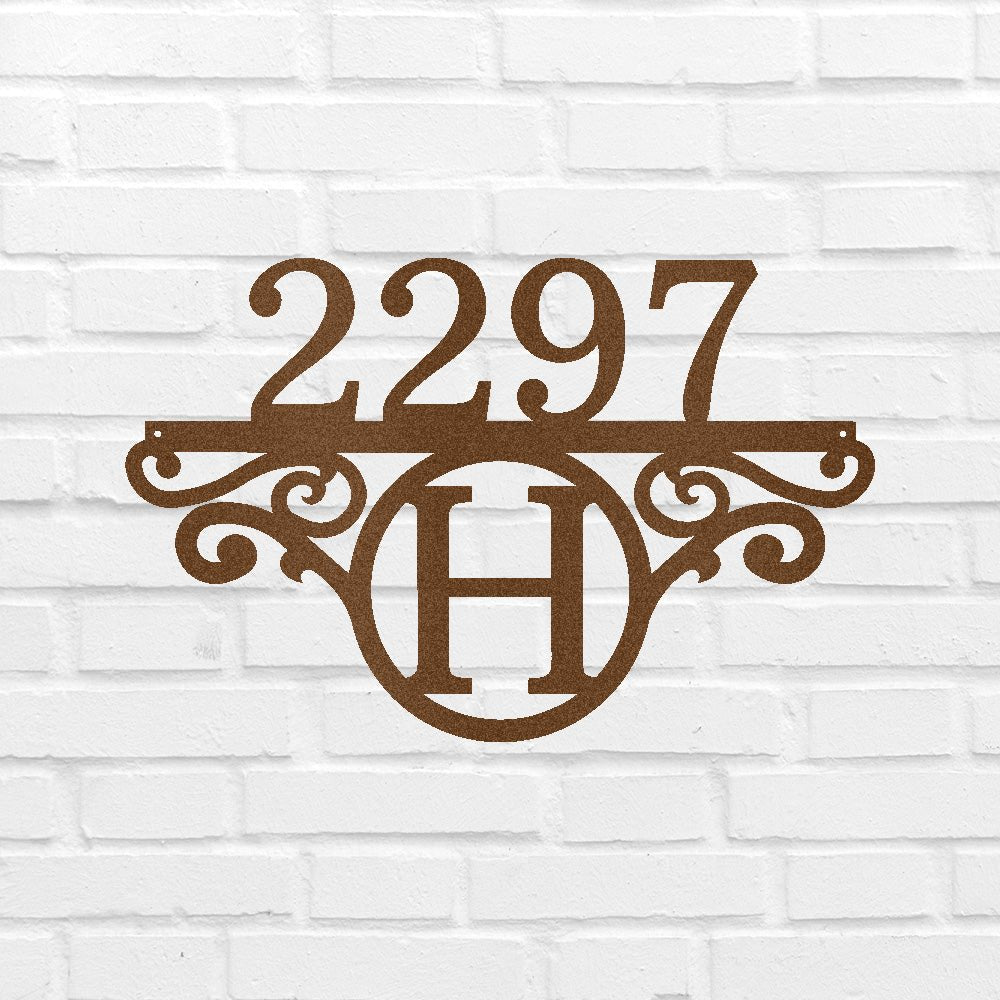 Custom Metal Wall Art - Personalized Address Sign