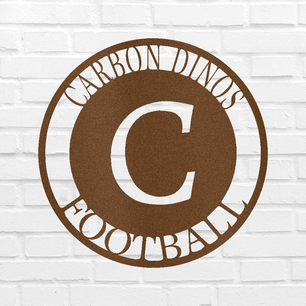 Custom Metal Wall Art - Personalized Initial Family Monogram Sign