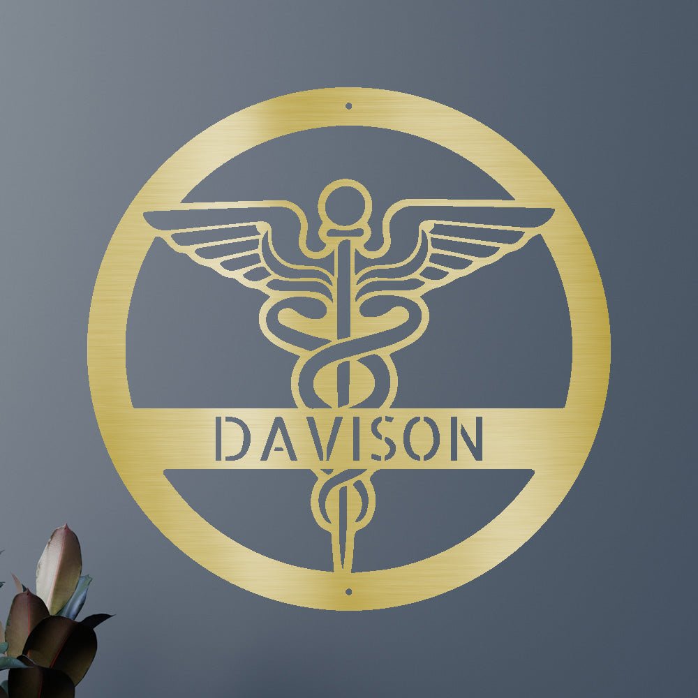 Custom Metal Wall Art - Personalized Registered Nurse Sign