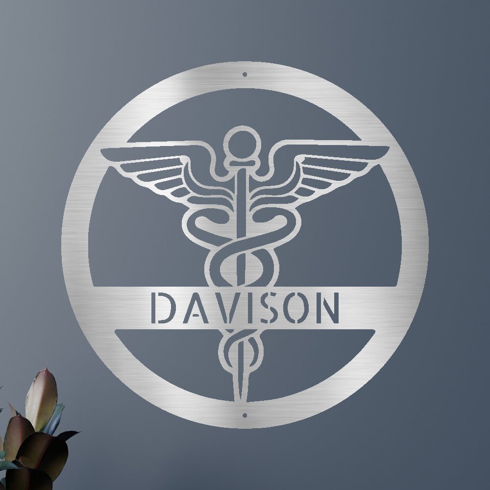 Custom Metal Wall Art - Personalized Registered Nurse Sign