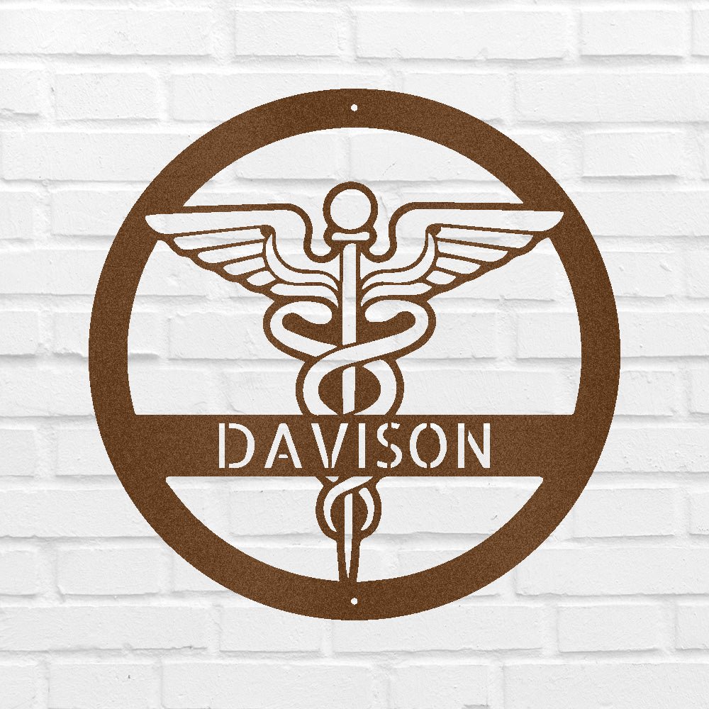 Custom Metal Wall Art - Personalized Registered Nurse Sign