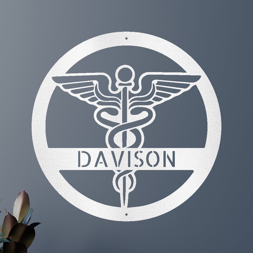 Custom Metal Wall Art - Personalized Registered Nurse Sign